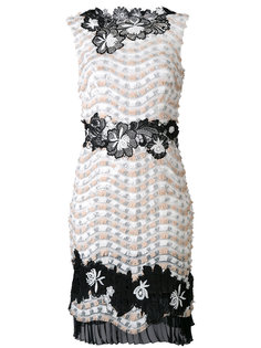 embellished floral shift dress Talbot Runhof