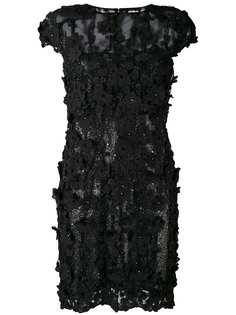 floral appliqué dress Talbot Runhof