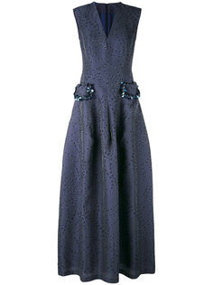 embellished pocket evening gown Talbot Runhof