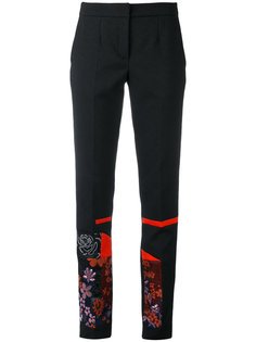 floral embroidered trousers Talbot Runhof