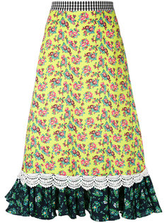 ruffle hem midi-skirt  House Of Holland