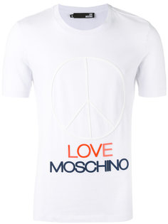 футболка с принтом логотипа Love Moschino