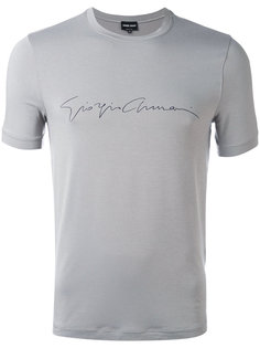 футболка с принтом логотипа Giorgio Armani