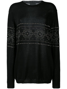 studded pattern sweatshirt Laneus