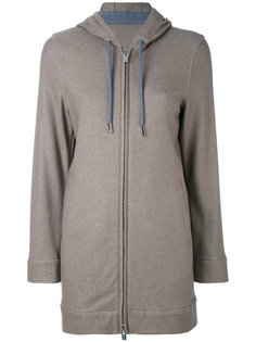 drawstring zipped hoodie Eleventy