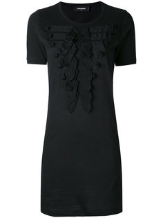 прилегающее платье с нашивками Dsquared2