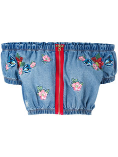 embroidered crop top  House Of Holland