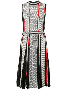 sleeveless jewel neck woven dress Oscar de la Renta