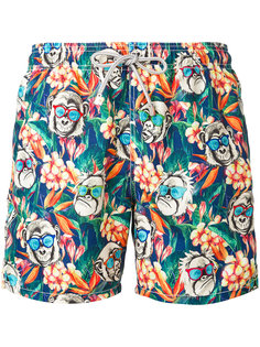 monkeys print swim shorts  Mc2 Saint Barth