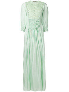 длинное платье с вышивкой Ermanno Scervino