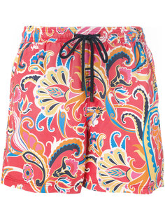 шорты для плавания с цветочным принтом Etro
