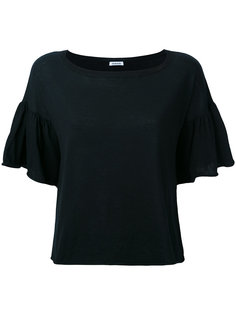 футболка с рюшами на рукавах P.A.R.O.S.H.