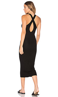 Rib crossback midi dress - Enza Costa