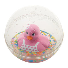 Развивающая игрушка Уточка с плавающими шариками, розовая, Fisher Price Mattel