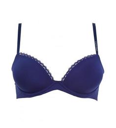 Синий бюстгальтер с эффектом push-up Calvin Klein