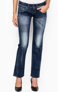 Прямые джинсы с заломами и потертостями Replay