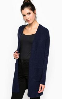 Удлиненный синий кардиган из акрила Lee