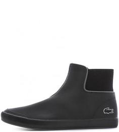 Кожаные полусапоги с эластичным голенищем Lacoste