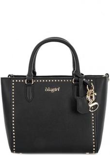 Сумка черного цвета с металлической отделкой Blugirl