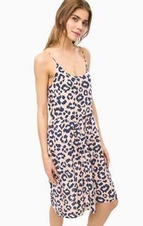 Платье на бретелях с принтом Ichi