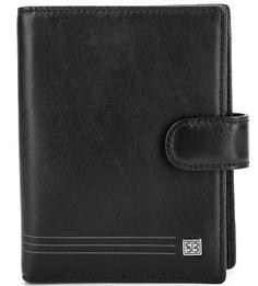 Черная обложка для автодокументов из натуральной кожи Sergio Belotti