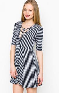 Короткое платье в полоску Glamorous