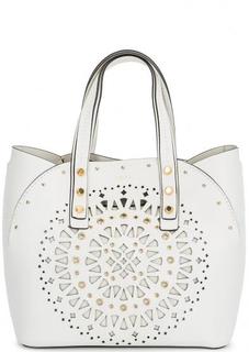 Кожаная сумка с декоративной перфорацией Furla