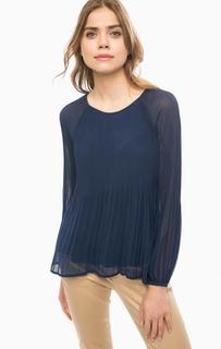Плиссированная блуза синего цвета Lerros