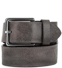 Кожаный ремень с квадратной пряжкой Sergio Belotti