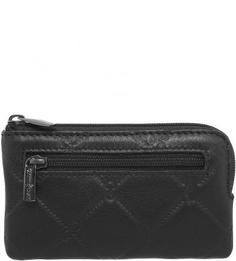 Черная ключница из натуральной кожи Gianni Conti