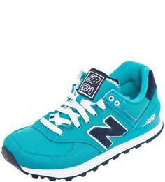 Бирюзовые текстильные кроссовки New Balance