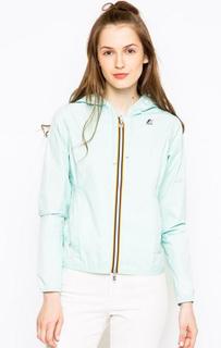 Ветровка мятного цвета с капюшоном K Way