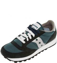 Текстильные кроссовки с замшевыми вставками Saucony