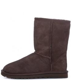 Коричневые полусапоги с меховой подкладкой UGG Australia