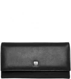 Черный кожаный кошелек Sergio Belotti