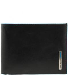 Черное портмоне из натуральной кожи Piquadro