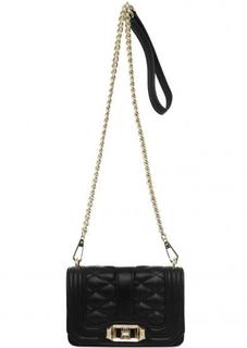 Черная кожаная сумка через плечо Rebecca Minkoff