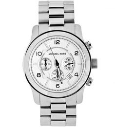 Часы с серебристым металлическим браслетом Michael Kors