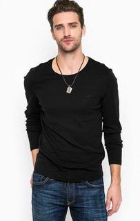 Черная футболка с длинными рукавами Mustang