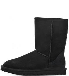 Черные теплые полусапоги UGG Australia