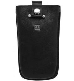 Кожаная ключница с застежкой на кнопку Sergio Belotti