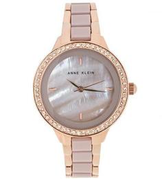 Часы с циферблатом перламутрово-серого цвета Anne Klein