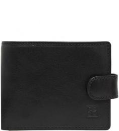 Черное портмоне из натуральной кожи Sergio Belotti