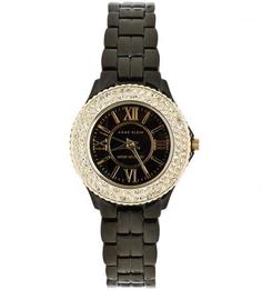 Часы с циферблатом круглой формы Anne Klein