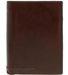 Коричневое портмоне из натуральной кожи Gianni Conti