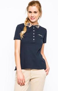 Футболка поло с воротником в клетку Barbour