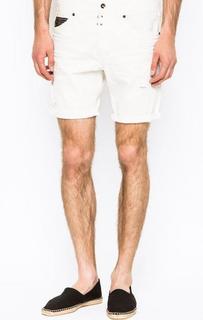 Короткие шорты белого цвета Replay