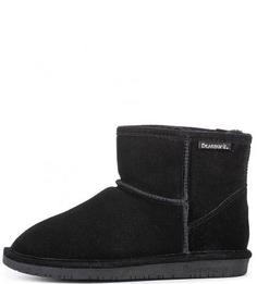 Теплые черные полусапоги Bearpaw