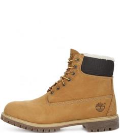 Утепленные высокие ботинки из нубука Timberland