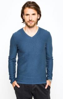 Хлопковый джемпер с треугольным вырезом Strellson